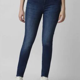 Van Heusen Navy Cotton Mid Rise Jeans-image-71