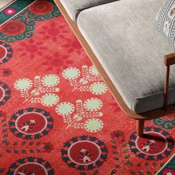 India Circus By Krshna Mehta Multi Chenille Printed Rug-46