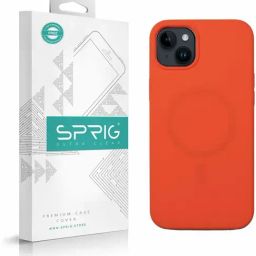 Sprig Liquid Silicone Back Cover for APPLE iPhone 14 Plus (Orange)-image-98