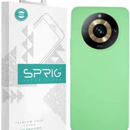 Sprig Liquid Silicone Back Cover for REALME 11 PRO PLUS 5G (Green)-image-96