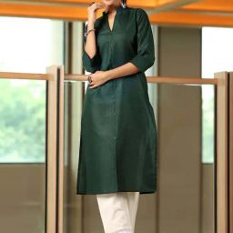 Libas Green Straight Kurta-image-66