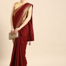 Anouk Woven Design Zari Banarasi Saree-42
