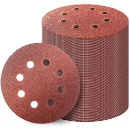 Sarrah 5 inch (125 mm), Grit Size 40 Aluminium Silicate Adhesive Sanding Disc with 8 Holes for Orbital Sander (Pack of 40 Pcs)-image-75
