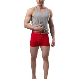 UnderJeans by Spykar Red Printed Trunks image 5