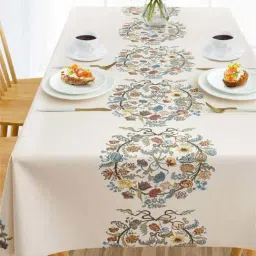 Urban Space Multicolor Cotton 200 GSM 6 Seater Sicilia Dining Table Cover-picture-37