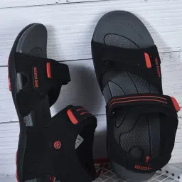 Woodland Men's Black Floater Sandals-picture-21