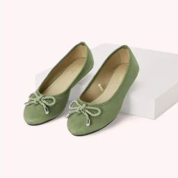 Forever Glam by Pantaloons Women's Green Flat Ballets-image-63