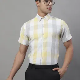 Jainish Multicolor Regular Fit Check Cotton Shirt-image-94