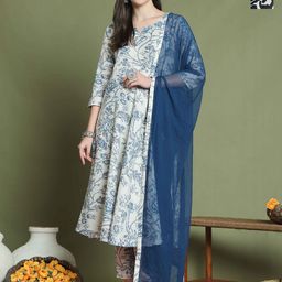 Roly Poly Women Floral Printed Regular Kurta with Trousers & With Dupatta-2