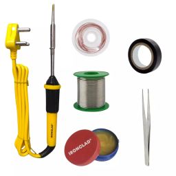 Ironclad 6 In 1 Mobile Soldering Iron Master Kit 25 W Corded Flat Copper, Iron & Nickle Tip-12