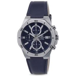 Casio EDifice EFV-640L-2AVUDF Blue Analog Dial Blue Leather Band Men's Watch ED587-51