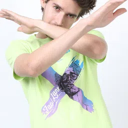 HIGHLANDER Men Printed Slim Fit T-shirt-picture-19