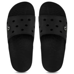Carlton London Men's Pitch Black Slides-image-17
