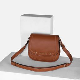 Van Heusen Woman Brand Logo Printed Structured Sling Bag-11