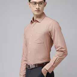 Arrow Pure Cotton Manhattan Slim Fit Textured Formal Shirt-picture-16