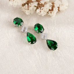 The Real Effect London 800 Sterling Silver Drop Earrings for Women-image-32