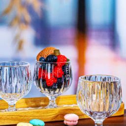 Goodhomes Clear Glass Ice Cream Cup - Set of 6 (225 ml)-5