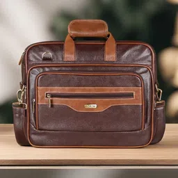 LOREM Unisex Textured Laptop Bag-48
