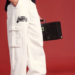 MARVEL STREET Men Pure Cotton Relaxed Fit Printed Cargo Style Jeans-image-82