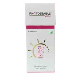 Photostable Acne Face Sunscreen Gel With SPF 55+- 50 g-26