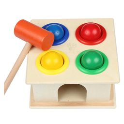 Trinkets & More Wooden Hammer Ball Knock Pounding Bench with Box Case - Multicolour-25
