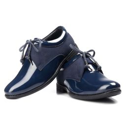 Pine Kids Lace Up Party Wear Shoes - Blue-image-71