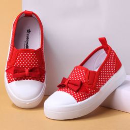 Cute Walk by Babyhug Slip Ons Casual Shoes with Bow Applique - Red-picture-22