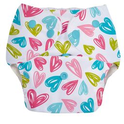 SuperBottoms BASIC Reusable Cloth Diaper for babies Freesize Adjustable, Washable and Reusable Hearts-21