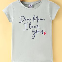 OLLYPOP Sinker Half Sleeves T-Shirt with Text Print - Scuba Grey-image-41