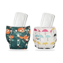 Chinmay Kids One Size Adjustable Baby Cloth Button Diaper - Washable/Reusable Nappies for Infants & Toddlers With White Insert (8 X 8 inch) Pack of 2-image-43