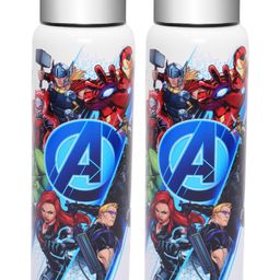 Jaypee Plus Galaxy prime Stainless Steel Water Bottle Pack of 2 |Marvel Avengers Kids water bottle - 720 ml each-21