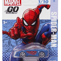Marvel GO Pull-Back Spider Man Rapid Racer Wave 1& 2 Single Car - Blue-image-61