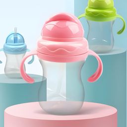 Cozy Vibes High Quality Straw Cup Baby Anti Choking Drinking Cup Baby Drinking Cup-Pack of 1-Color May Vary 250 ml-20