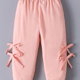 Mark & Mia Full Length Solid Pants - Peach-image-96