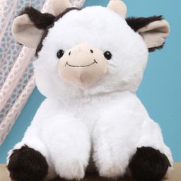 Furry Pals Sitting Cow Soft Toy White - Height 25 cm-image-16
