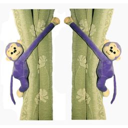 Tickles 2 Pcs Monkey Soft Stuffed Plush Animal Hanging Toy For Kids Boys & Girls Home Decoration (Color: Purple Size: 30 cm)-7