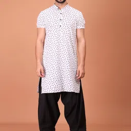 SHIWAM ETHNIX Men Abstract Printed Kurta with Salwar-picture-44