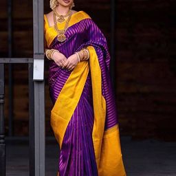 AMRUTKALA SAREES Woven Design Zari Banarasi Saree-image-82