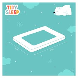 Tidy Sleep Fruits Theme Baby Gadda Set with Mosquito Net & Neck Pillow - Multicolor image 5