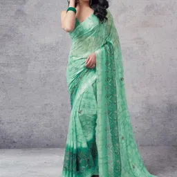 Sitanjali Floral Pure Georgette Bagh Saree-picture-11