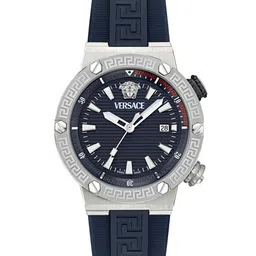 Versace Men Embellished Round Dial & Straps Analogue Watch VE8G00124-57