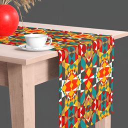 ArtzFolio Printed Rectangular Velvet Table Runner image 5