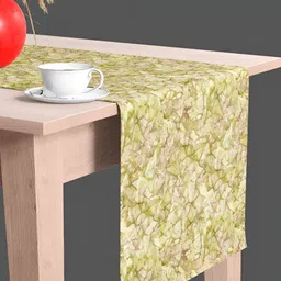 ArtzFolio olive Printed Table Runner for Dining & Center Table image 3