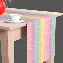 ArtzFolio Purple & Green Digital Printed Table Runner image 3