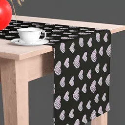 ArtzFolio Black & White Printed Table Runner image 2