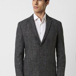 Van Heusen Slim Fit Self Design Formal Blazer-picture-14