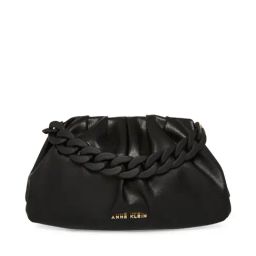 Anne Klein Black Faux Leather Clutch-37