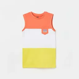 Fame Forever by Lifestyle Kids Multicolor Cotton Color Block T-Shirt-picture-33
