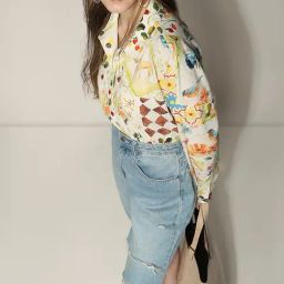 Vero Moda Yellow Printed Shirt-image-47