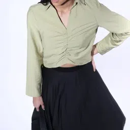 Vero Moda Sage Green Shirt-image-32